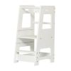 Toddler Standing Tower for Kitchen, Step Stool for Kid's Adjustable Height Learning Stool, Removable Anti-Drop Safety Rail Stool for Bedroom, Bathroom