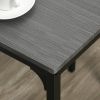 HOMCOM 3 Piece Bar Table and Chairs, Industrial Dining Table Set for 2, Counter Height Kitchen Table with Bar stools