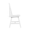 White Finish Side Chairs Set of 2, Farmhouse Style Wooden Furniture Casual Dining Kitchen Traditional Windsor Back Chair