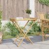 Folding Tray Table 27.8"x16.7"x31.5" Bamboo