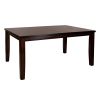 Cherry Finish Classic 7pc Dining Set Wooden Table Draw Leaf and 6 Side Chairs Faux Leather Upholstered Durable Furniture Transitional Style Ladder Bac