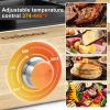 Indoor Grill, Raclette Table Grill, 1500W Electric Grill Korean BBQ Grill with 2 in 1 Reversible Non-stick Plate/Wooden Base