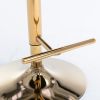 Furniture,Golden Swivel Velvet Barstools Adjusatble Seat Height from 25-33 Inch