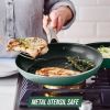 12-Piece Toxin-Free Ceramic Nonstick Pots and Pans Cookware Set, Dishwasher Safe