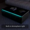 Modern Smart Coffee Table with Built-in Fridge, Bluetooth Speaker, Wireless Charging, Touch Control Panel, Power Socket, USB Interface